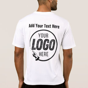 Voeg uw bedrijf toe Business Logo Photo Afbeelding T-shirt
