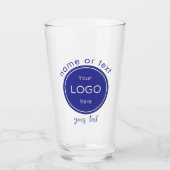 Voeg uw bedrijf toe logo Bar blue Glas (Voorkant)