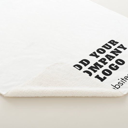 Voeg uw bedrijf toe Logo Bedrijfsevenementen Promo Sherpa Deken (3/4)