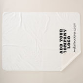 Voeg uw bedrijf toe Logo Bedrijfsevenementen Promo Sherpa Deken (Voorkant (horizontaal))