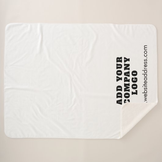 Voeg uw bedrijf toe Logo Bedrijfsevenementen Promo Sherpa Deken (Voorkant (horizontaal))