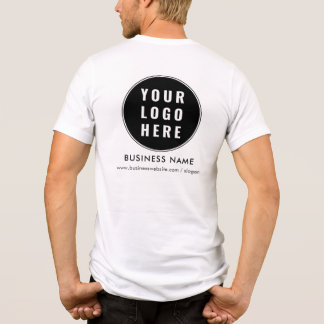 Voeg uw bedrijf toe Logo Corporate Events Swag Tri-Blend Shirt