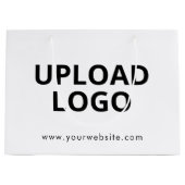 Voeg uw bedrijf toe Logo Eenvoudig minimalistisch  Groot Cadeauzakje (Voorkant)