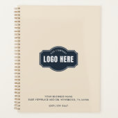 Voeg uw bedrijf toe Logo Elegant Minimalist Custom Planner (Voorkant)
