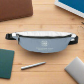 Voeg uw bedrijf toe Logo L Dusty Blue Promotional Heuptasje