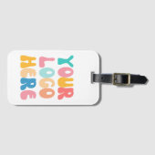 Voeg uw bedrijf toe Logo Modern Minimal Simple Bagagelabel (Voorkant (horizontaal))