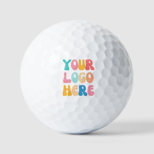 Voeg uw bedrijf toe Logo Modern Minimal Simple Golfballen (Voorkant)