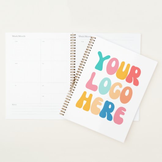 Voeg uw bedrijf toe Logo Modern Minimal Simple Planner (Display)