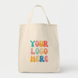 Voeg uw bedrijf toe Logo Modern Minimal Simple Tote Bag