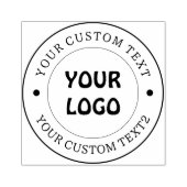 Voeg uw bedrijf toe logo rubberstempel (Afrduk)