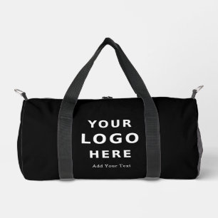 Voeg uw bedrijf toe Logo Simple Minimalist Black Plunjezak