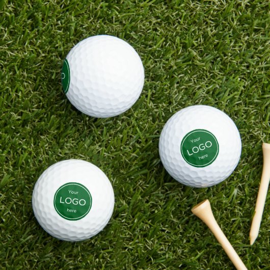 Voeg uw bedrijf toe Zakelijk logo golfen groen Golfballen (Insitu Gras)