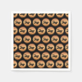 Voeg uw bedrijfs Aangepaste Gold Logo toe Servet (Voorkant)