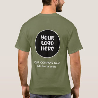Voeg uw bedrijfs- / bedrijfslogo toe t-shirt