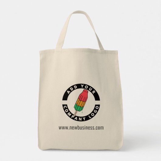 Voeg uw bedrijfs Logo nieuwe werknemer toe Tote Bag (Achterkant)