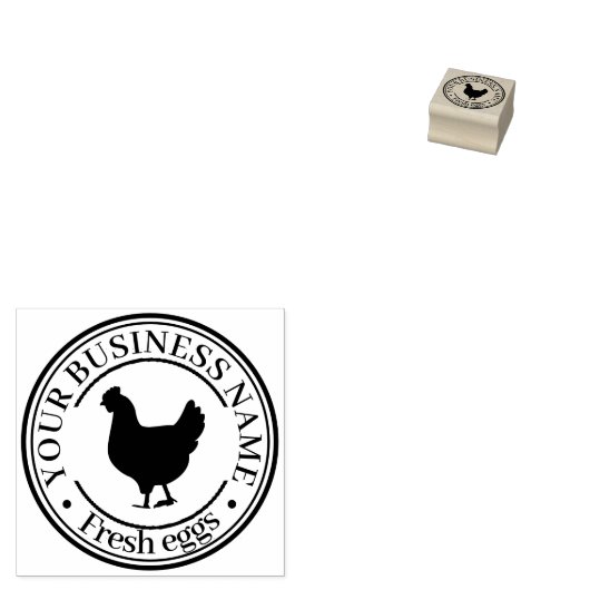 Voeg uw bedrijfs Logo stemstempel toe Rubberstempel (Gestempeld)