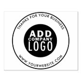 Voeg Uw BedrijfsAangepast Logo en Website Adres to Rubberstempel (Afrduk)