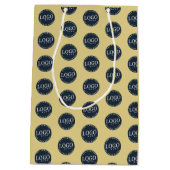 Voeg uw bedrijfslogo Bedrijfsnaam Promotioneel toe Medium Cadeauzakje (Achterkant)