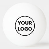 Voeg uw BedrijfsLogo brandde toe Pingpongbal (Voorkant)