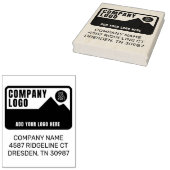 Voeg Uw BedrijfsLogo en Aangepast Adres toe Rubberstempel (Gestempeld)