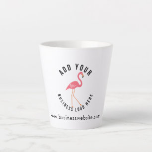 Voeg Uw BedrijfsLogo en Adres van de Website van h Latte Mok