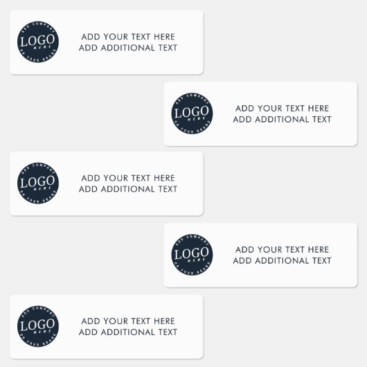 Voeg Uw BedrijfsLogo en de Tekst van de Douane toe Labels (Groep)