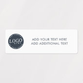 Voeg Uw BedrijfsLogo en de Tekst van de Douane toe Labels (Design 2)