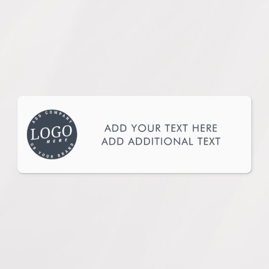 Voeg Uw BedrijfsLogo en de Tekst van de Douane toe Labels (Design 2)