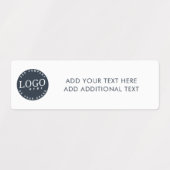 Voeg Uw BedrijfsLogo en de Tekst van de Douane toe Labels (Design 1)