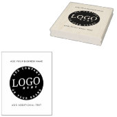 Voeg Uw BedrijfsLogo en de Tekst van de Douane toe Rubberstempel (Gestempeld)