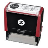 Voeg Uw BedrijfsLogo en het Adres van de Terugkeer Zelfinktende Stempel (Product)
