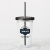 Voeg Uw BedrijfsLogo en Slogan toe Acryl Drinkbeker (Voorkant)