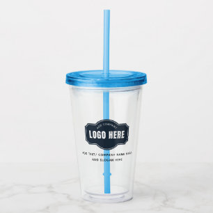 Voeg Uw BedrijfsLogo en Slogan van het Bedrijf toe Acryl Drinkbeker
