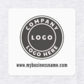 Voeg Uw BedrijfsLogo en Website van het Bedrijf to Labels (Design 1)