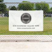 Voeg Uw BedrijfsLogo en Website van het Bedrijf to Spandoek (Insitu)