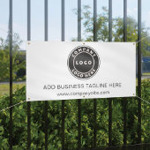 Voeg Uw BedrijfsLogo en Website van het Bedrijf to Spandoek