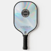 Voeg Uw BedrijfsLogo Holographic Medewerker toe Pickleball Paddle (Achterkant)