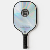Voeg Uw BedrijfsLogo Holographic Medewerker toe Pickleball Paddle (Voorkant)