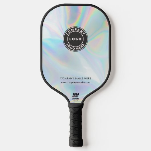 Voeg Uw BedrijfsLogo Holographic Medewerker toe Pickleball Paddle (Voorkant)