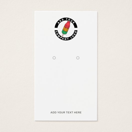 Voeg uw bedrijfsLogo toe de Aangepaste Vertoning v Visitekaartje (Voorkant)