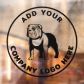 Voeg uw bedrijfslogo toe Ontvangst bedrijf Raamsticker (Vel 2)