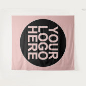 Voeg uw bedrijfslogo toe wandkleed (Voorkant (horizontaal))