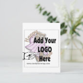 Voeg uw BedrijfsLOGO van het Bedrijf toe Briefkaart (Staand voorkant)