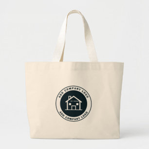 Voeg Uw BedrijfsMedewerker van het Logo toe Grote Tote Bag