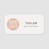 Voeg Uw BedrijfsMedewerker van het Logo toe Naamplaatje (Voorkant)