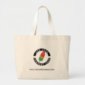 Voeg Uw BedrijfsMerk toe Logo en Website Adres Grote Tote Bag (Voorkant)