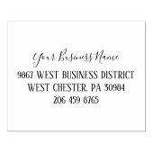 Voeg Uw Bedrijfsnaam en Modern van het Adres toe Rubberstempel (Afrduk)