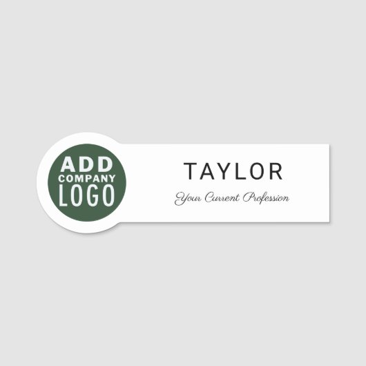 Voeg Uw BedrijfsWerknemers van de Logo toe Naamplaatje (Voorkant)