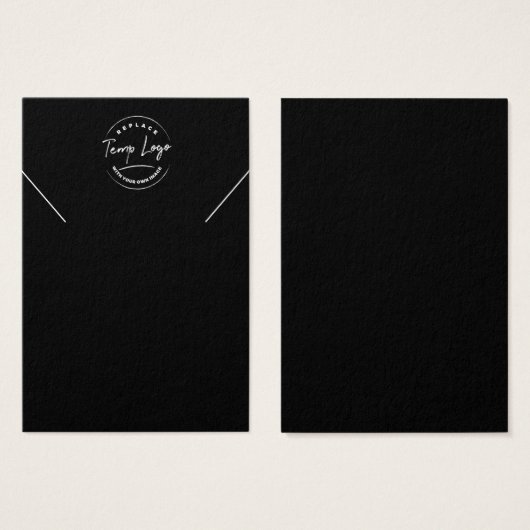 Voeg uw beeldscherm met eenvoudige zwarte oorkonde visitekaartje (Voorkant /achterkant)