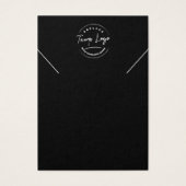 Voeg uw beeldscherm met eenvoudige zwarte oorkonde visitekaartje (Voorkant)